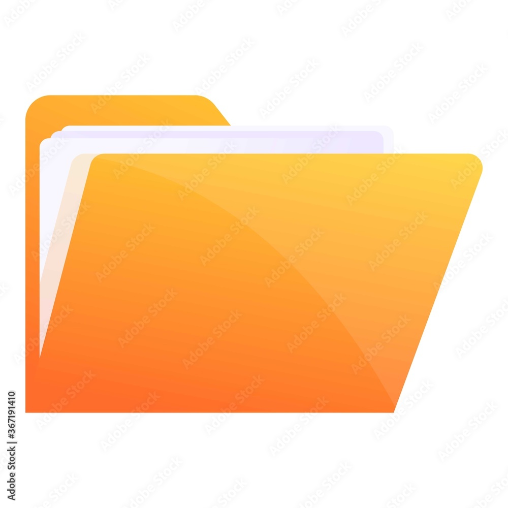 Poster storage documents file icon. cartoon of storage documents file vector icon for web design isolated o