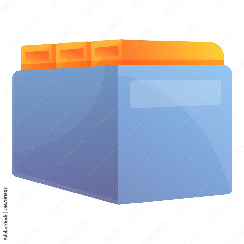 Poster shelf documents icon. cartoon of shelf documents vector icon for web design isolated on white backgr