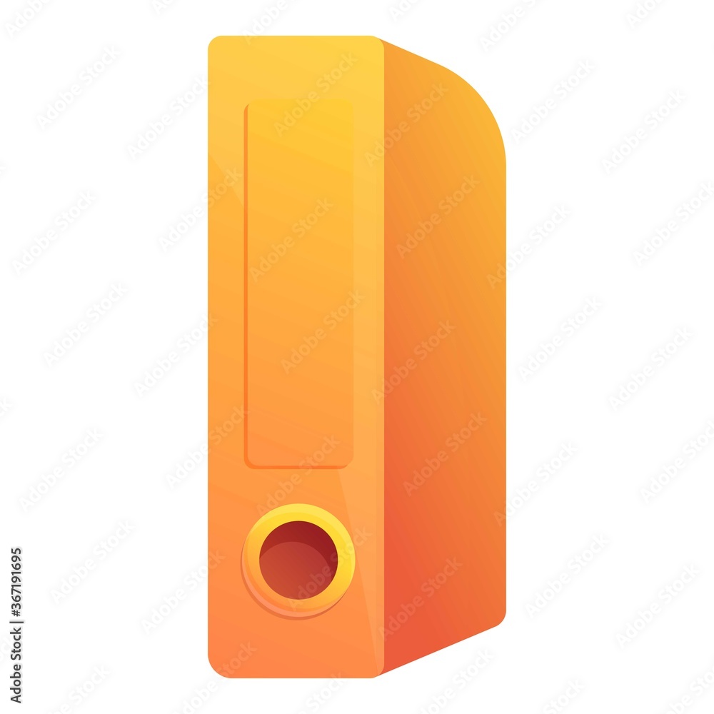 Poster desktop folder icon. cartoon of desktop folder vector icon for web design isolated on white backgrou