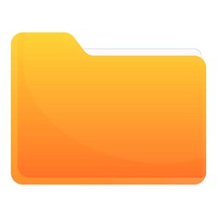 Pc folder document icon. Cartoon of pc folder document vector icon for web design isolated on white background