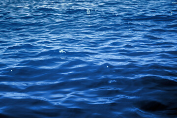 Blue ocean water as background