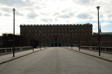 Fototapeta premium Building landmark in Stockholm, Sweden