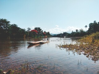 boat on the lake