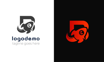 
initial B letter logo with Rocket icon combo.Logo design with abstract rocket icon and monogram .
Travel logo with latter and Rocket with negative space design .vector logo concept design .