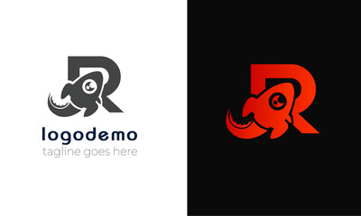 
initial R letter logo with Rocket icon combo.Logo design with abstract rocket icon and monogram .
Travel logo with latter and Rocket with negative space design .vector logo concept design .