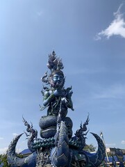 Statue du temple bleu à Chiang Rai, Thaïlande