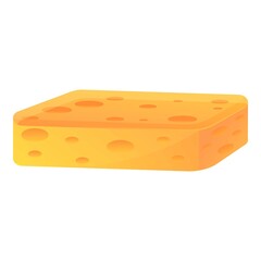 Bath sponge icon. Cartoon of bath sponge vector icon for web design isolated on white background