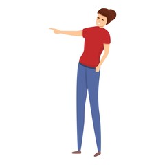 Teen abuse icon. Cartoon of teen abuse vector icon for web design isolated on white background