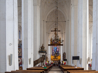 big altar of the Marienkirche in Danzig