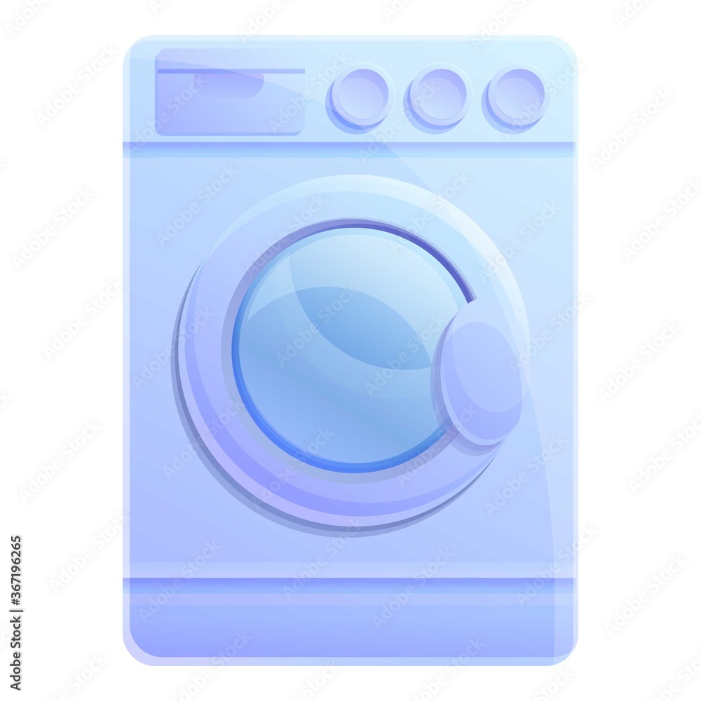 Poster drying machine icon. cartoon of drying machine vector icon for web design isolated on white backgrou