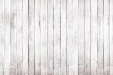 Old white wood wall panel pattern. White wooden plank texture for background.