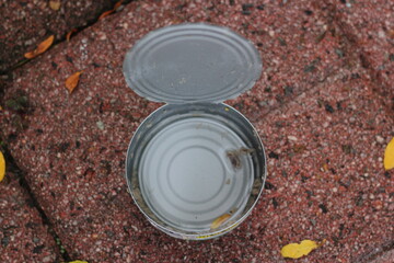 Empty Cat Food Can