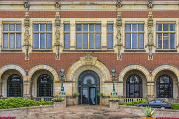 The Peace Palace in The Hague is international law administrative building. The Hague, The Netherlands.