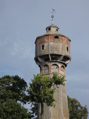 Water tower from 1909, Nowy Dwór Gdański, northern Poland