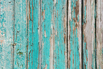 Fototapeta na wymiar old wooden background with peeled paint