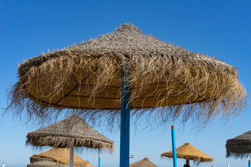 Malaga beach, sun lounger and umbrella rental