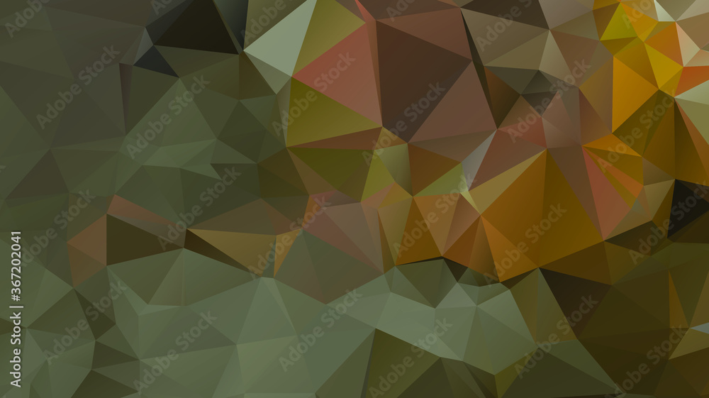 Poster light luxury gold vector polygon abstract layout , low poly background . vector blurry triangle text