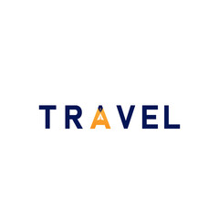Travel Blog Logo Design Template Flat Style Symbol Vector Illustration