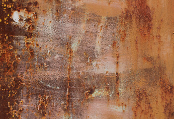 Old cracked paint on metal surface. Abstract background for interior