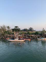 Port de pêche à Ko Pha Ngan, Thaïlande