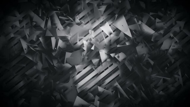Polygons and Lines Dark Geometric Abstract Background