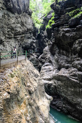Travel destination Breitachklamm in the allgaeu alps, Bavaria, Germany, Europe