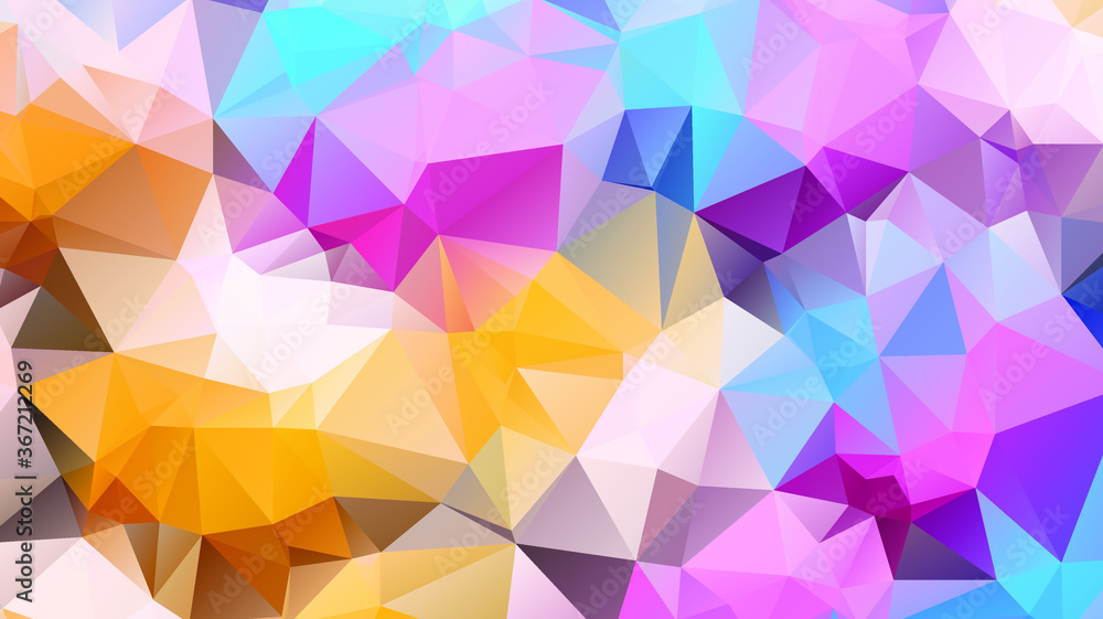 Poster light luxury gold vector polygon abstract layout , low poly background . vector blurry triangle text