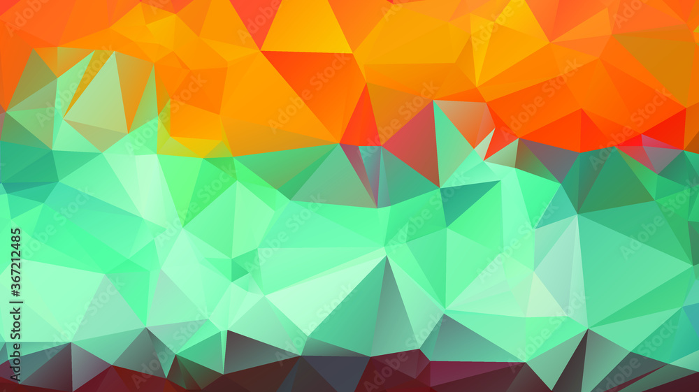 Poster light luxury gold vector polygon abstract layout , low poly background . vector blurry triangle text