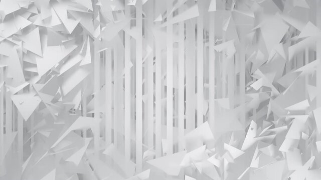 Polygons and Lines White Geometric Abstract Background