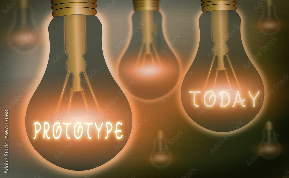 Poster handwriting text writing prototype. conceptual photo first and usually functional form of a new type