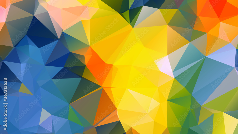 Poster light luxury gold vector polygon abstract layout , low poly background . vector blurry triangle text