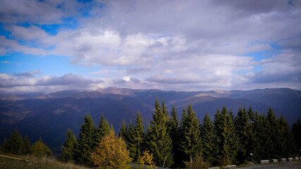 sunrise in the mountains