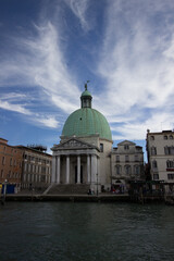Fototapeta na wymiar San Simeone Piccolo is a church in the sestiere of Santa Croce in Venice