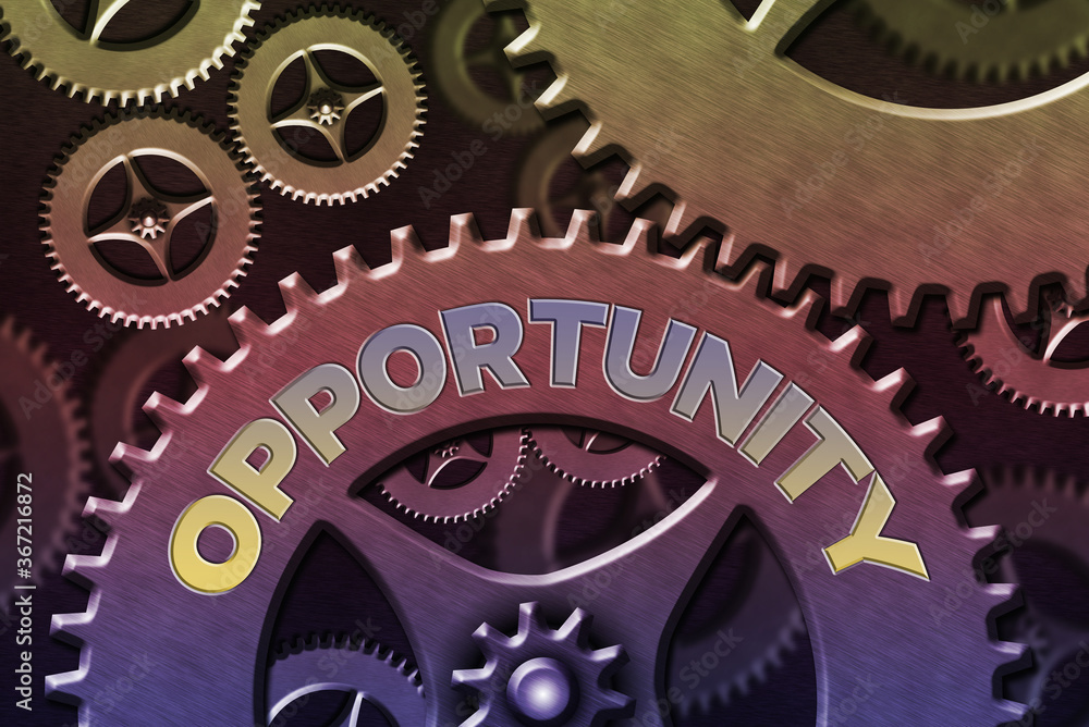 Poster word writing text opportunity. business photo showcasing set of circumstances that makes it possible