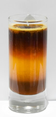 Orange drink with mix of other drinks