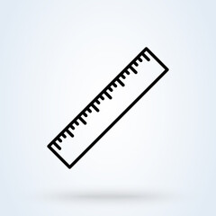 ruler. vector Simple modern icon design illustration.
