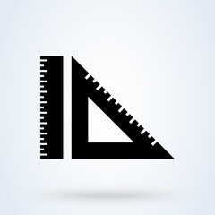 ruler. vector Simple modern icon design illustration.