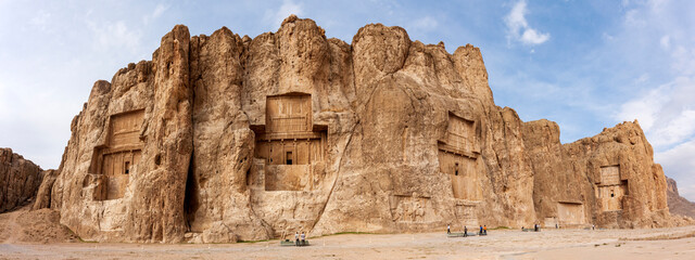 Naghshe Rustam a  mausoleum of Achaemenid  persian kings located Near Shiraz, Iran