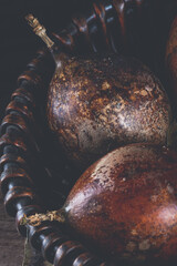 Still Life with Rotten Fruits, detail and vertical approach