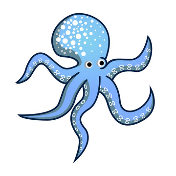 vector octopus cartoon