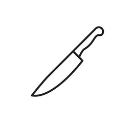 Knife icon vector logo design template
