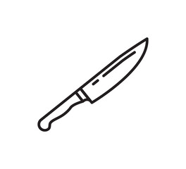Knife icon vector logo design template