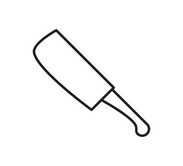 Knife icon vector logo design template