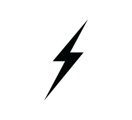 Lightning icon vector logo design template