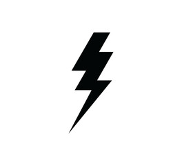 Lightning icon vector logo design template
