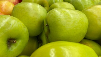 fresh green apples