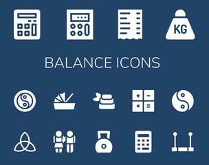 balance icon set