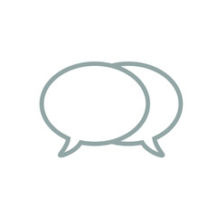 Fototapeta premium speech bubble icon vector flat design 