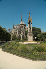 Fototapeta na wymiar Notre Dame, Paris. Cathédrale Notre-Dame