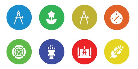 Modern Simple Set of rose Vector filled Icons